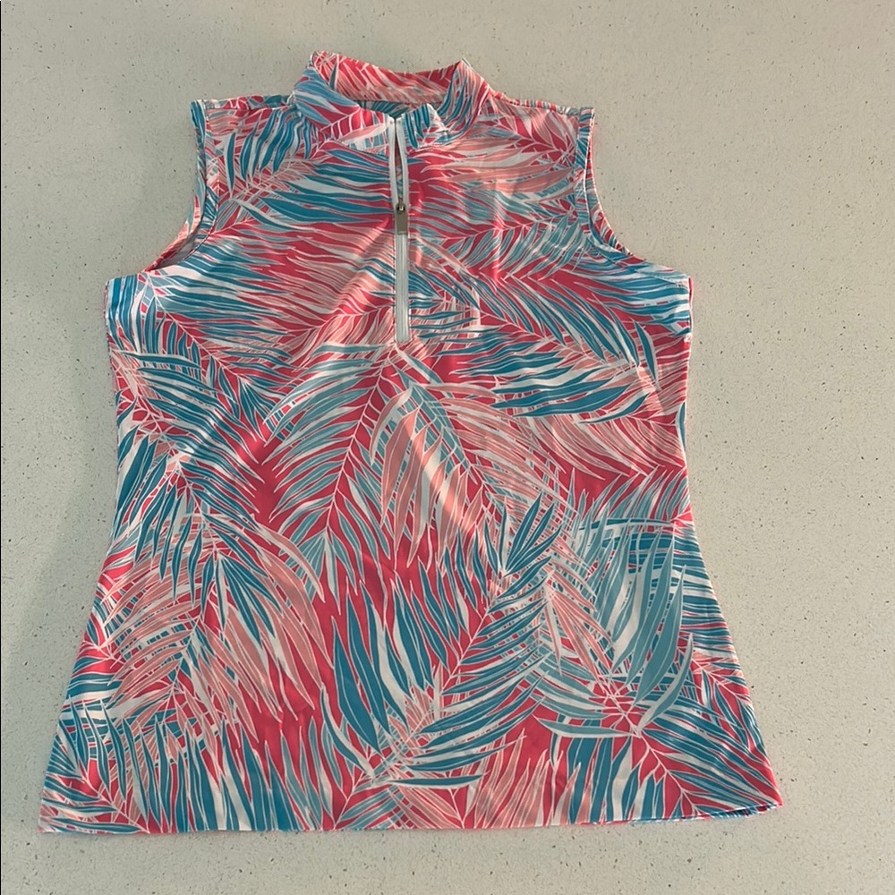 Tail Tropical Sleeveless Zip Top